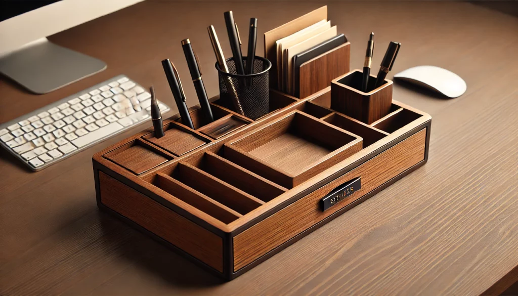 A Wooden Desk Organizer - 02