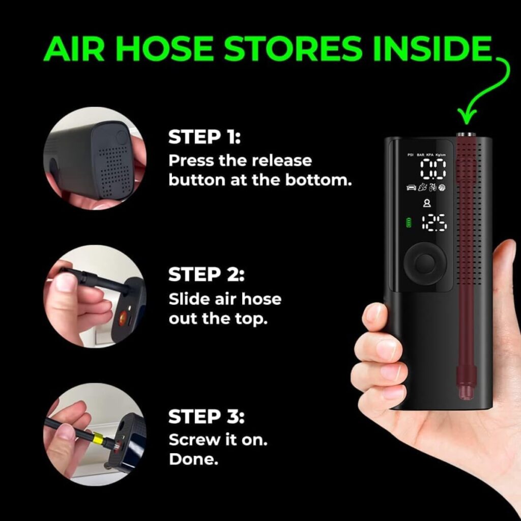 Digital Tire Inflator Portable Air Pump 3