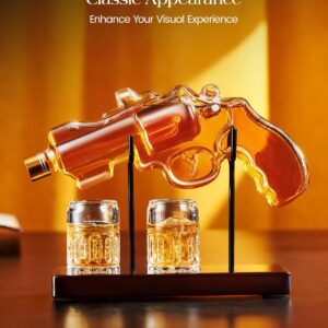 Elegant Whiskey Decanter Set With Smoker Kit 2