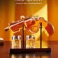 Elegant Whiskey Decanter Set With Smoker Kit 2