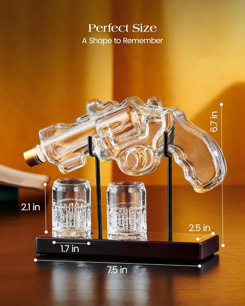 Elegant Whiskey Decanter Set With Smoker Kit 3