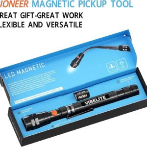 Magnetic Flashlight Tool Telescoping Pickup Gadget 1