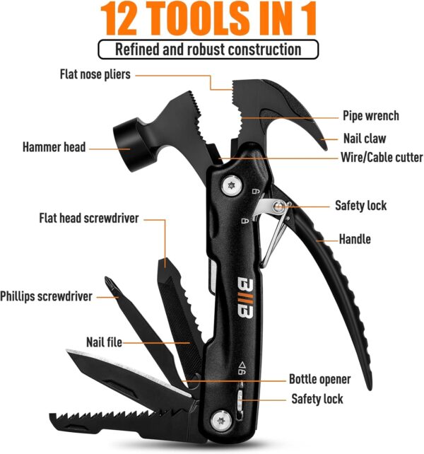 Multitool Hammer Compact Survival Tool 2