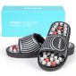 Reflexology Foot Massage Sandals Gifts for Dads black1