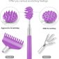 Telescoping Back Scratcher purple detachable